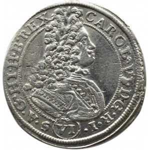 Śląsk, Karol VI, 6 krajcarów 1715, Wrocław