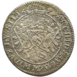 Śląsk, Leopold I, 3 krajcary 1696 MMW, Wrocław