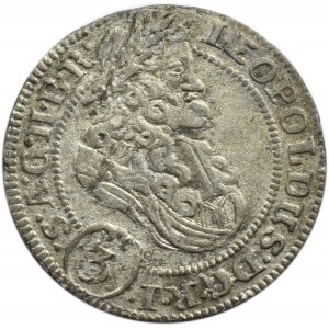 Śląsk, Leopold I, 3 krajcary 1705 FN, Opole