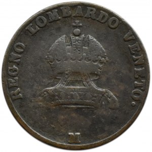Włochy, Lombardia, Franciszek II Habsburg, 5 centesimi 1822 M, Mediolan