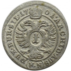 Śląsk, Leopold I, krajcar 1701 FN, Opole
