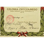 Polska, II RP, Zaświadczenie o zweryfikowaniu na Członka Zwyczajnego ZWPN R.P., 1934 - RZADKOŚĆ (12)