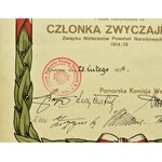 Polska, II RP, Zaświadczenie o zweryfikowaniu na Członka Zwyczajnego ZWPN R.P., 1934 - RZADKOŚĆ (12)