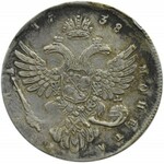 Rosja, Anna, 1 rubel 1738, Moskwa, Krasnyj Dwor