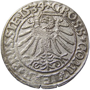 Zygmunt I Stary, grosz 1534, Toruń, rzadszy typ popiersia