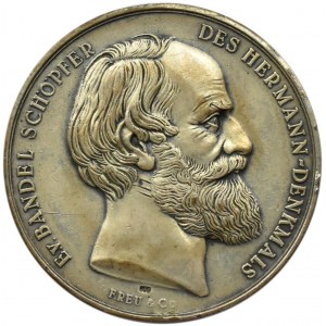 Niemcy, Prusy, Wilhelm I, Medal upamiętniający odsłonięcie pomnika Arminiusza w 1875 roku