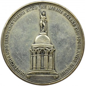 Niemcy, Prusy, Wilhelm I, Medal upamiętniający odsłonięcie pomnika Arminiusza w 1875 roku