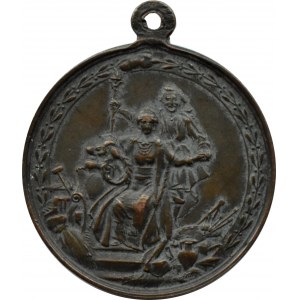 Polska pod zaborami, Medal Powszechna Wystawa Krajowa, Lwów 1894, brąz