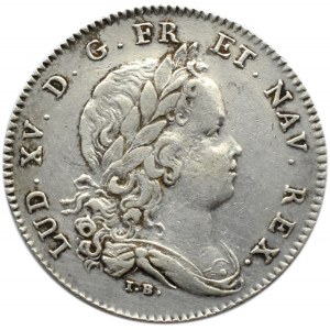 Francja, Ludwik XV, żeton Dispersit Dedit Pauperibus, srebro