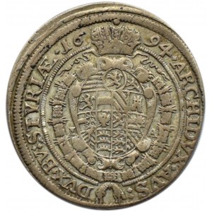 Austria, Leopold I, Styria 15 krajcarów 1694