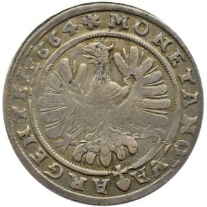 Śląsk, Chrystian Wołowski, 15 krajcarów 1664, Brzeg