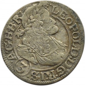 Śląsk, Leopold I, 3 krajcary 1669 SHS, Wrocław