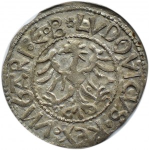 Śląsk, Świdnica, Ludwik, półgrosz 1517, stara antykwaryczna kopia, RZADKOŚĆ