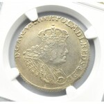 August III Sas, złotówka (30 groszy 1762) REOE, Gdańsk, NGC AU55