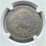 August III Sas, złotówka (30 groszy 1762) REOE, Gdańsk, NGC AU55