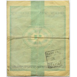 Polska, PeWeX, 1 dolar 1960, seria Cd, z klauzulą na rewersie i z pieczątką