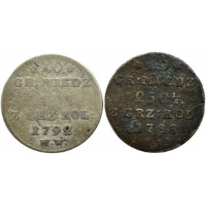 Stanisław A. Poniatowski, lot 10 groszy miedzianych 1788-92, Warszawa