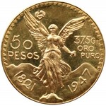 Meksyk, 50 pesos 1947, Meksyk, proof-like?