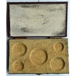 Novemberaufstand, Gedenkmünzenkassette von 1831, kastanienbraun mit Goldauflage
