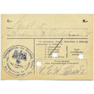 Niemcy, Pomoc zimowa dla narodu niemieckiego, 5 marek 1943/44