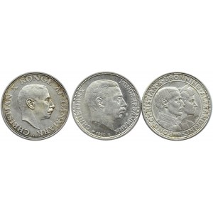 Dania, Chrystian X, lot monet 2-koronowych 1923-37, Kopenhaga