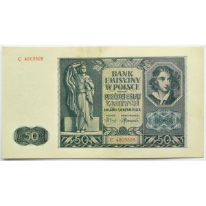 Polska, Generalna Gubernia, 50 złotych 1941, seria C, Kraków