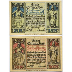 Ottmachau/Otmuchów, lot 2 notgeldów 1921