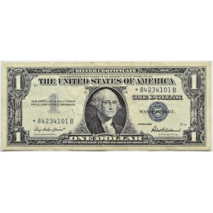 USA, 1 dolar 1957, seria z gwiazdką