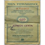 Polska, PeWeX, 1 cent 1960, seria Dl, z klauzulą na rewersie