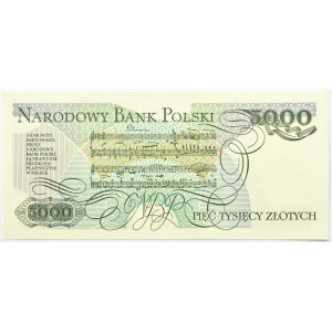 Polska, PRL, 5000 złotych 1988, seria DW, Warszawa, UNC