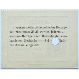 Bromberg, Bydgoszcz, Gutschein 1 marka 1914, numer 36221, UNC