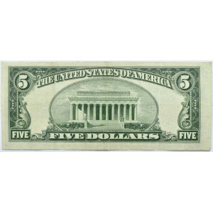 USA, 5 dolarów 1950 A, seria B - New York