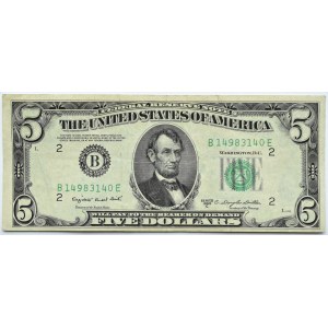 USA, 5 dolarów 1950 C, seria B - New York