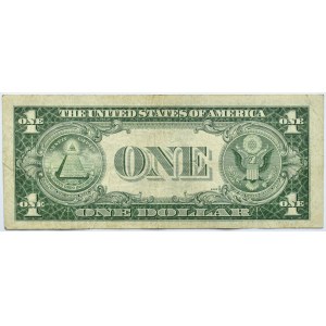 USA, 1 dolar 1935 F, seria U - niebieska pieczęć