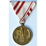 Austria, medal pamiątkowy za udział w I wojnie światowej 1914-1918, oryginalne pudełko, PIĘKNY