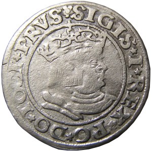 Zygmunt I Stary, grosz pruski 1530 PRVS/PRVS, Toruń