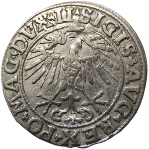 Zygmunt II August, półgrosz 1550, Wilno - dwie litery II