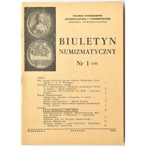 Biuletyn Numizmatyczny PTN, pełen rocznik 1979