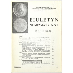 Biuletyn Numizmatyczny PTN, pełen rocznik 1982