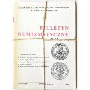 Biuletyn Numizmatyczny PTN, pełen rocznik 1988
