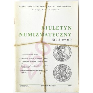 Biuletyn Numizmatyczny PTN, pełen rocznik 1989