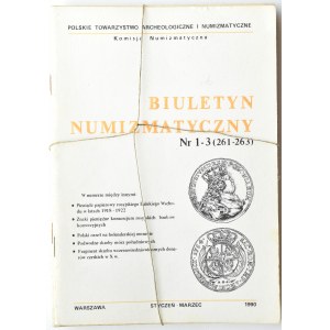 Biuletyn Numizmatyczny PTN, pełen rocznik 1990