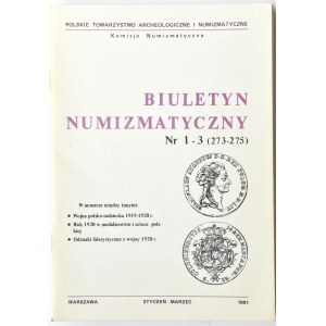 Biuletyn Numizmatyczny PTN, pełen rocznik 1991