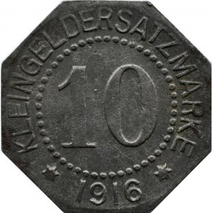 Schneidenmühl/Piła, 10 pfennig 1916, piękne