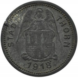 Thorn/Toruń, 50 pfennig 1918, cynk
