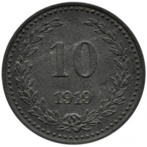 Bromberg/Bydgoszcz, 10 pfennig 1919, cynk