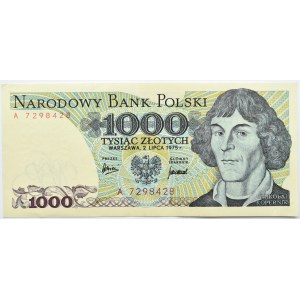Polska, PRL, M. Kopernik, 1000 złotych 1975, seria A, Warszawa