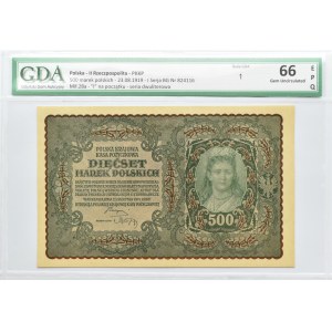 Polska, II RP, 500 marek 1919, I seria BG, GDA 66 EPQ