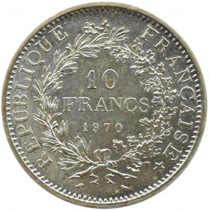 Francja, Republika, 10 franków 1970 A, Paryż, UNC