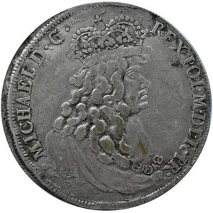 Michał Korybut Wiśniowiecki, półtalar większy 1671, Elbląg - XIX-czna kopia Majnerta